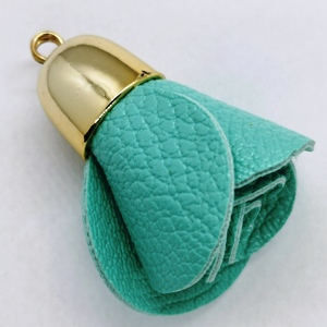 Flower Bag Charm-Turquoise